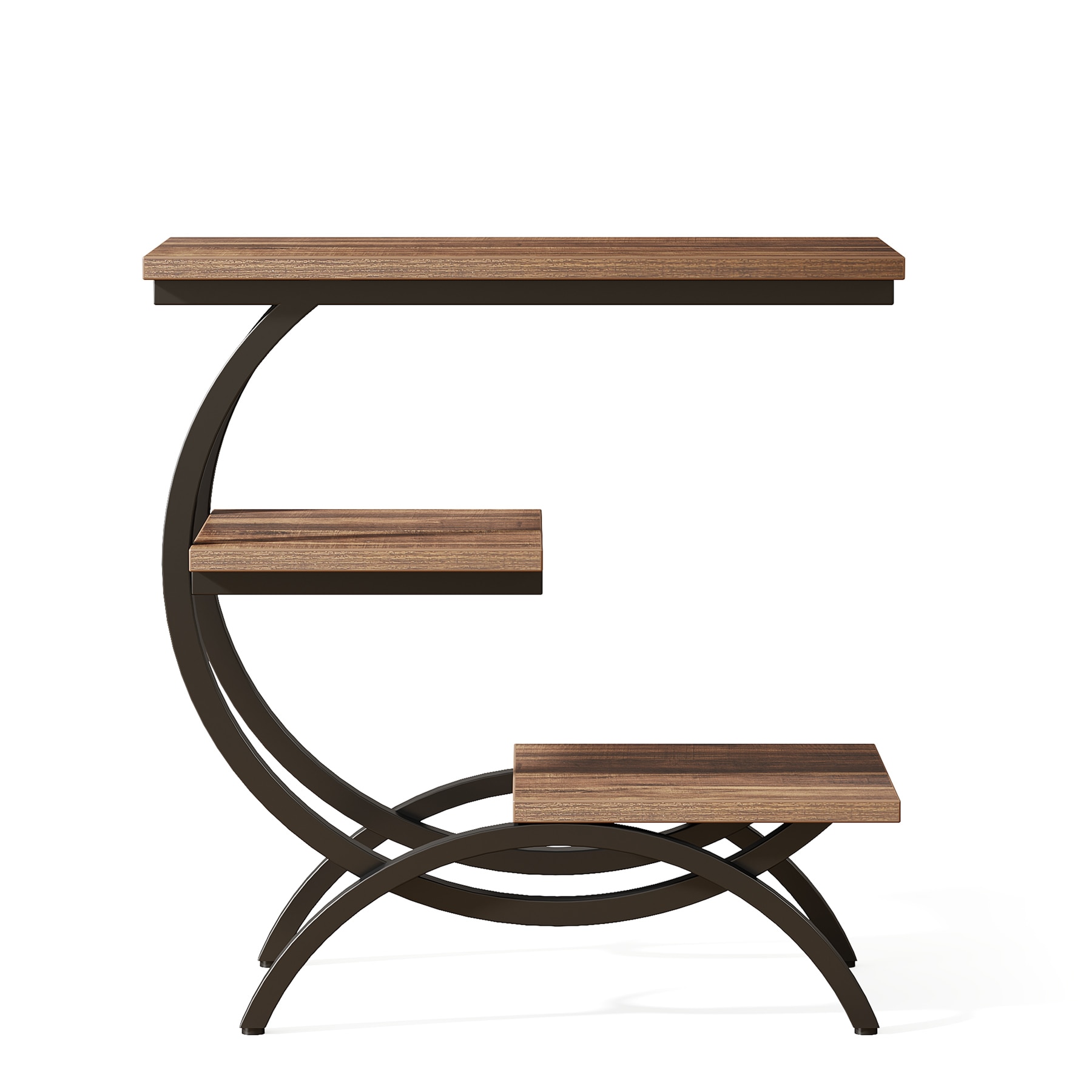 3-Tier End Table, C-Shaped End Table,_voghion.com